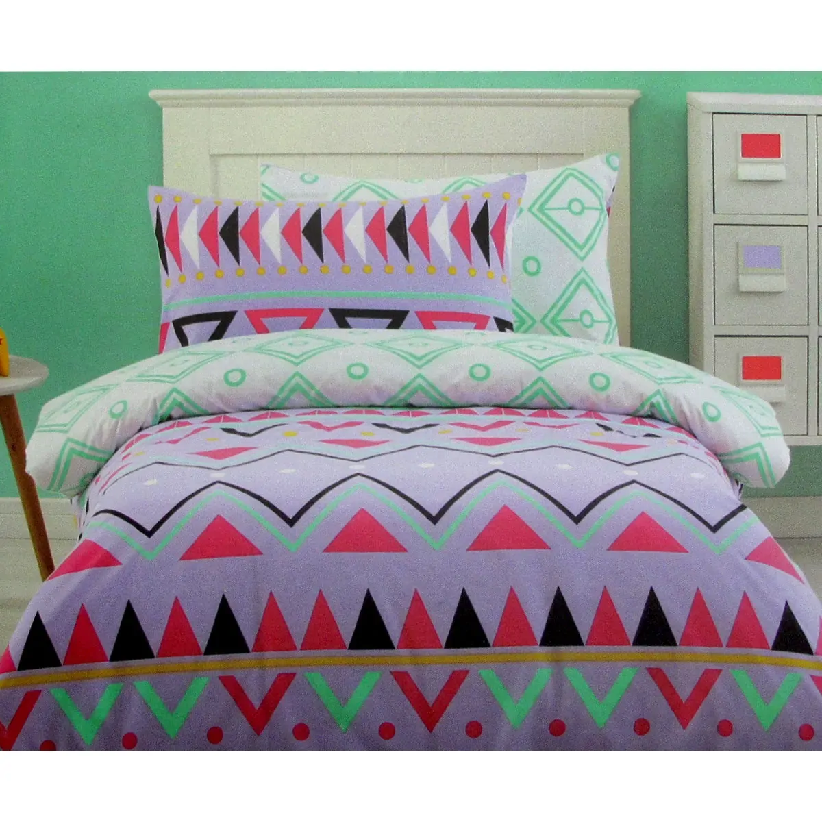 250TC Tribal Dream 100% Cotton Quilt Cover Set Single 250TC Tribal Dream 100% Cotton Quilt Cover Set Single