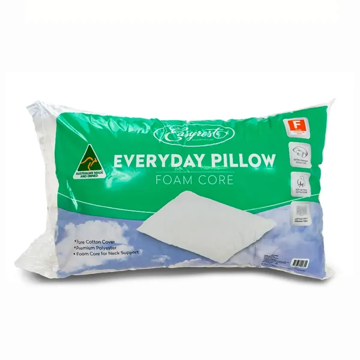 Easyrest Everyday Foam Cored Queen Sized Pillow Easyrest Everyday Foam Cored Queen Sized Pillow