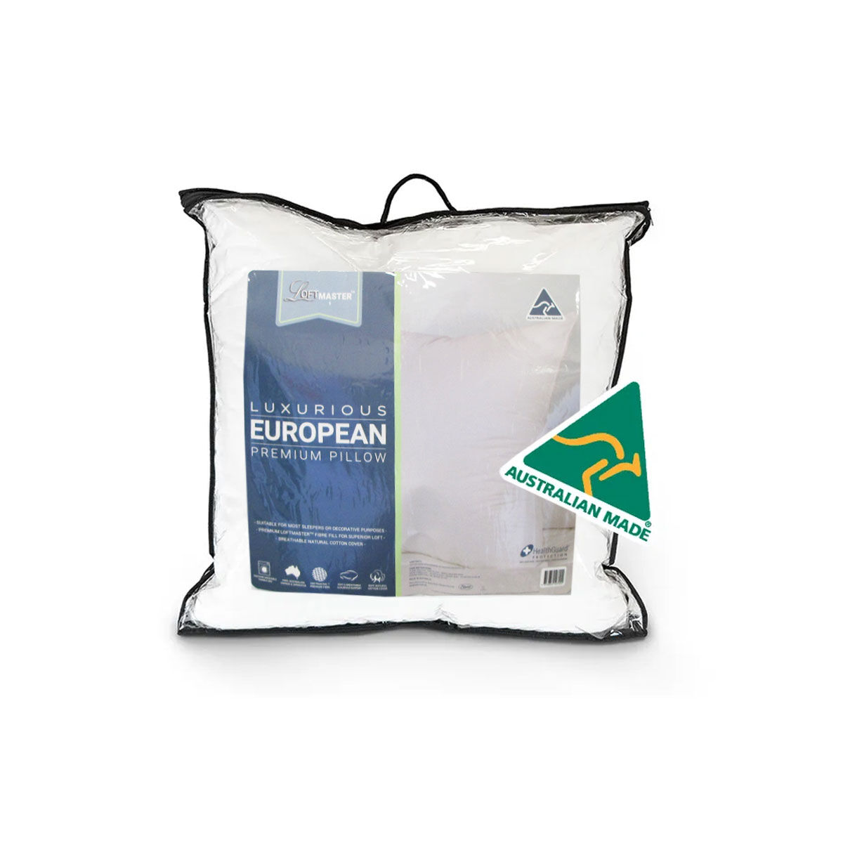 LoftMaster Luxurious Cotton Cover Premium European Pillow 65 x 65 cm LoftMaster Luxurious Cotton Cover Premium European Pillow 65 x 65 cm