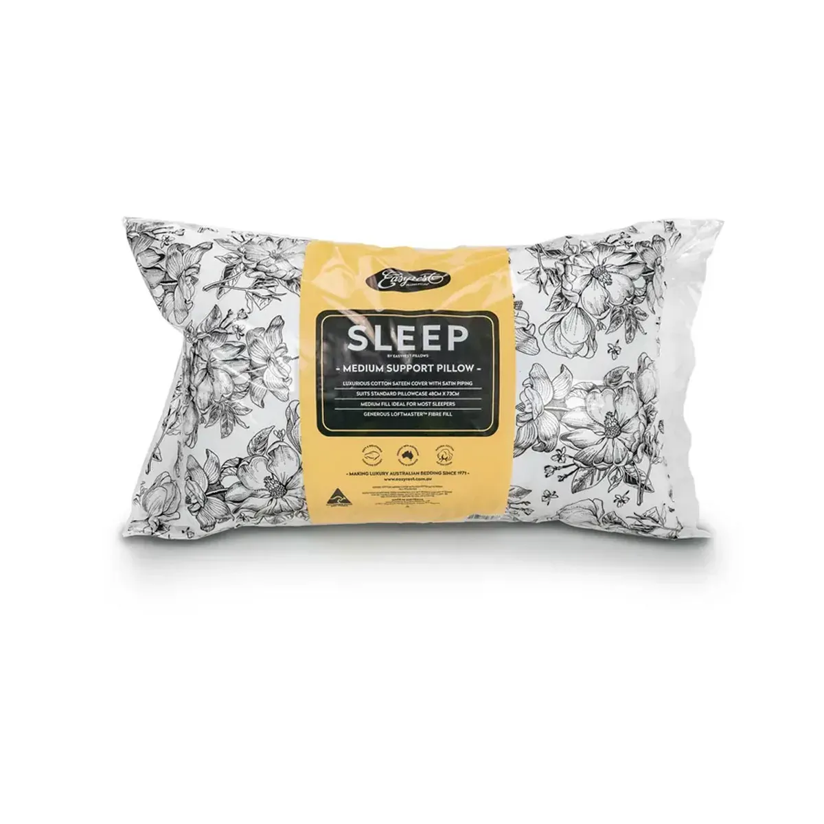 Easyrest Sleep Medium Support Standard Pillow 48 x 73 cm Easyrest Sleep Medium Support Standard Pillow 48 x 73 cm