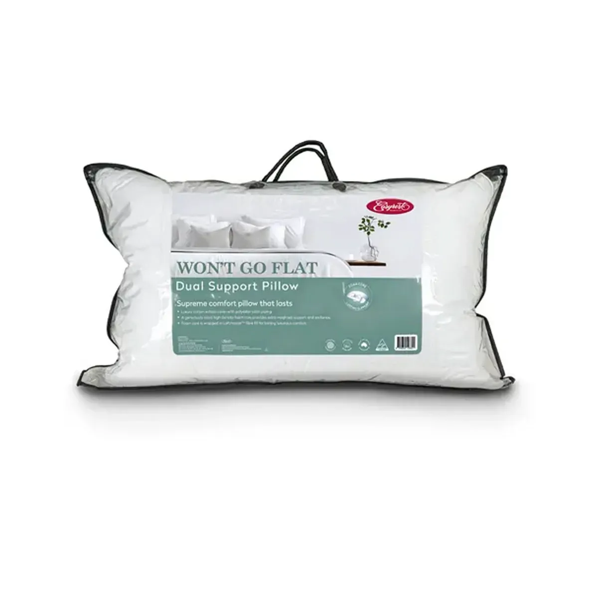 Easyrest Won't Go Flat Dual Support Standard Pillow 48 x 73 cm Easyrest Won't Go Flat Dual Support Standard Pillow 48 x 73 cm