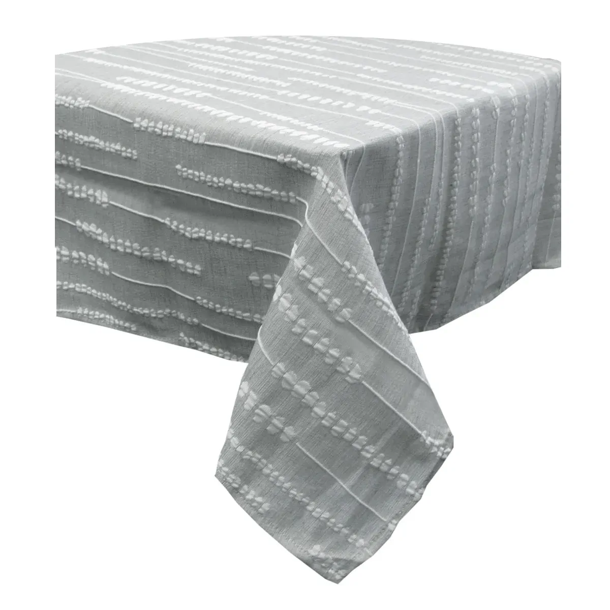 Perline Grey Jacquard Polyester Tablecloth 180 x 350cm Perline Grey Jacquard Polyester Tablecloth 180 x 350cm