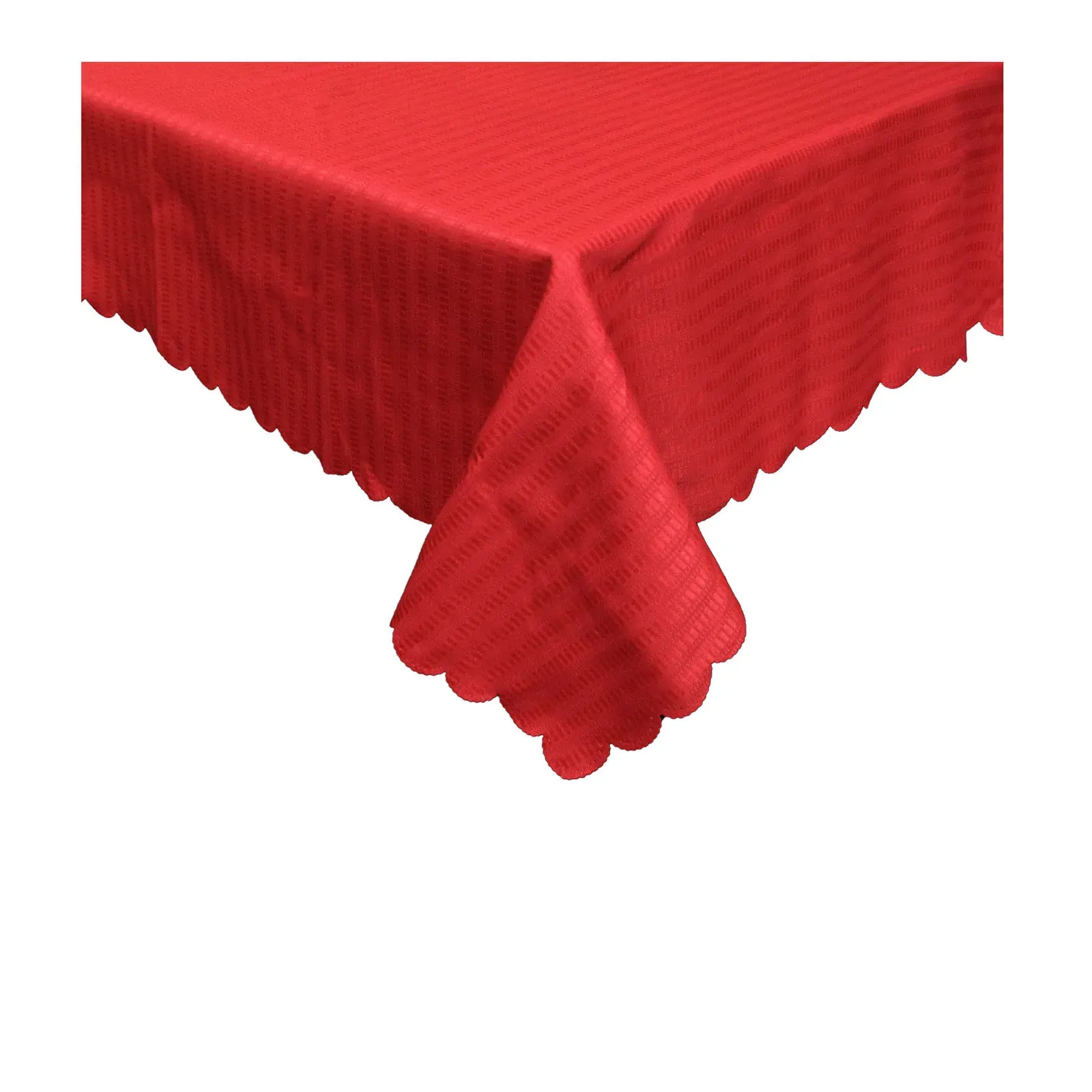 Jacquard Table Cloth Narrow Stripes Red 150 x 270cm Rectangle Jacquard Table Cloth Narrow Stripes Red 150 x 270cm Rectangle
