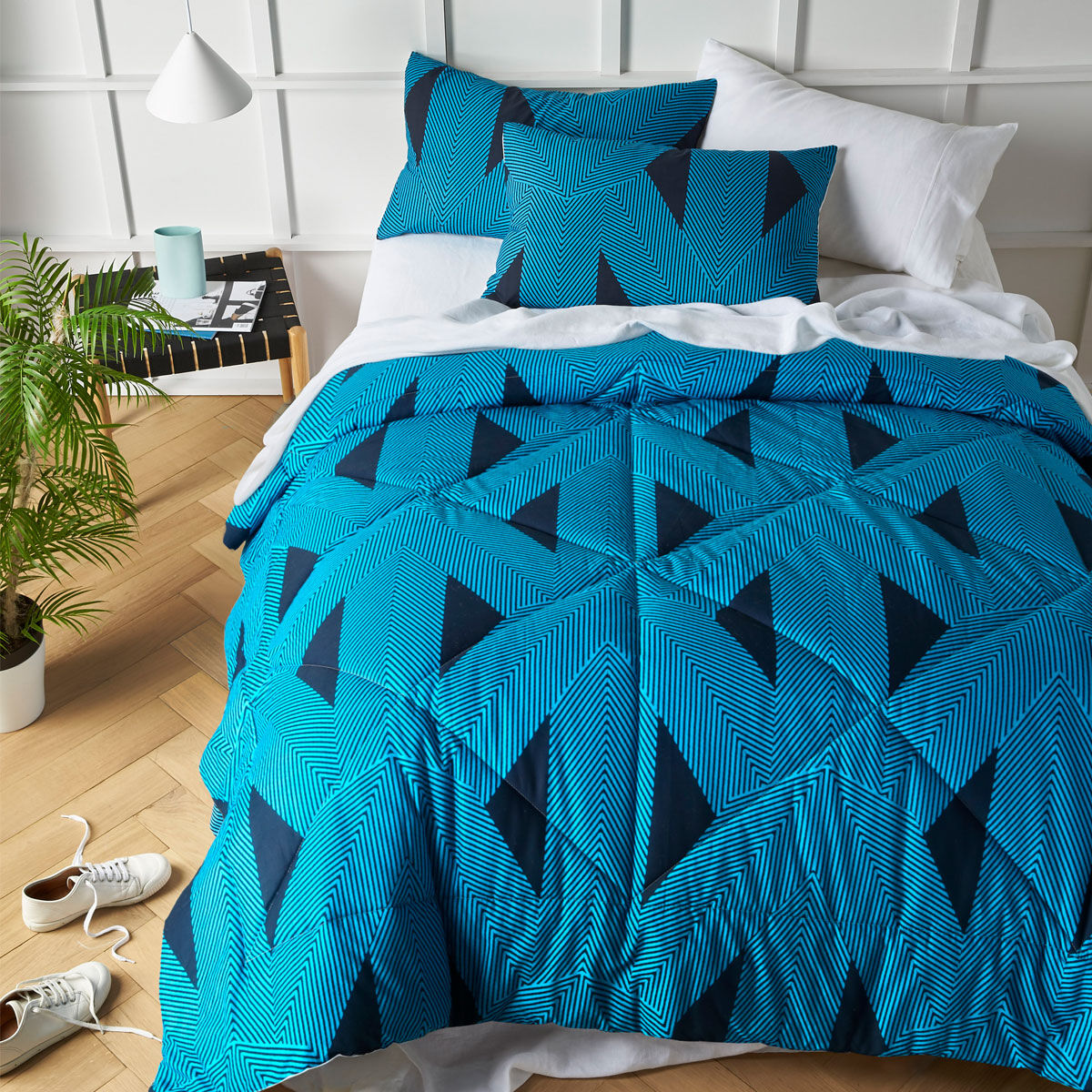 Aster Washed Cotton Comforter Set King Aster Washed Cotton Comforter Set King