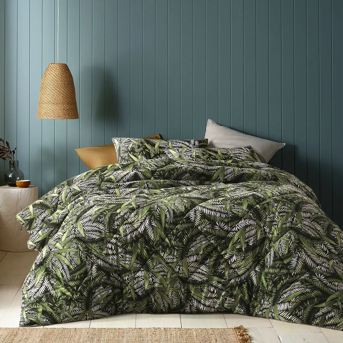 Styx Washed Cotton Printed 3 Piece Comforter Set King Styx Washed Cotton Printed 3 Piece Comforter Set King