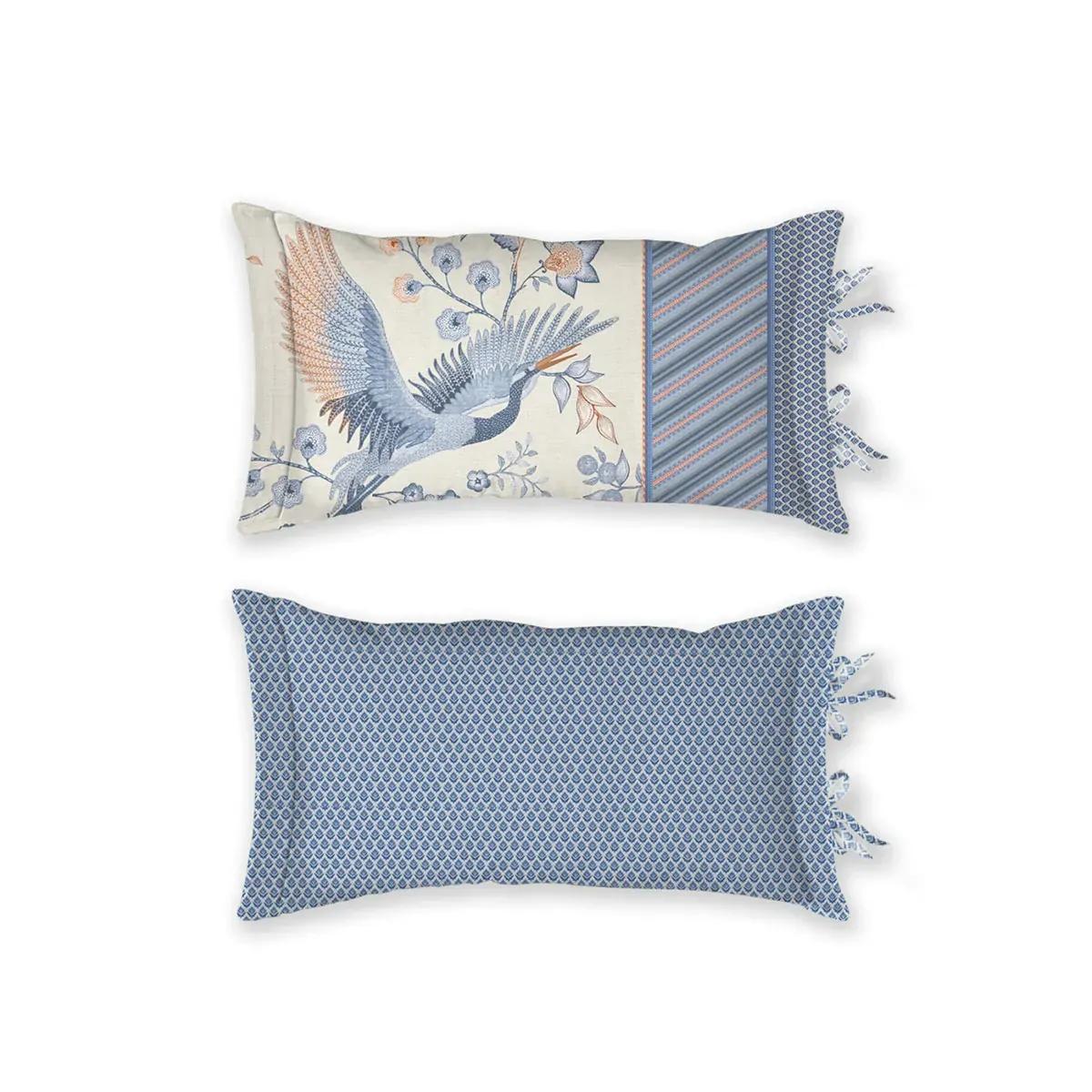 PIP Studio Royal Birds Blue Neckroll Cushion PIP Studio Royal Birds Blue Neckroll Cushion