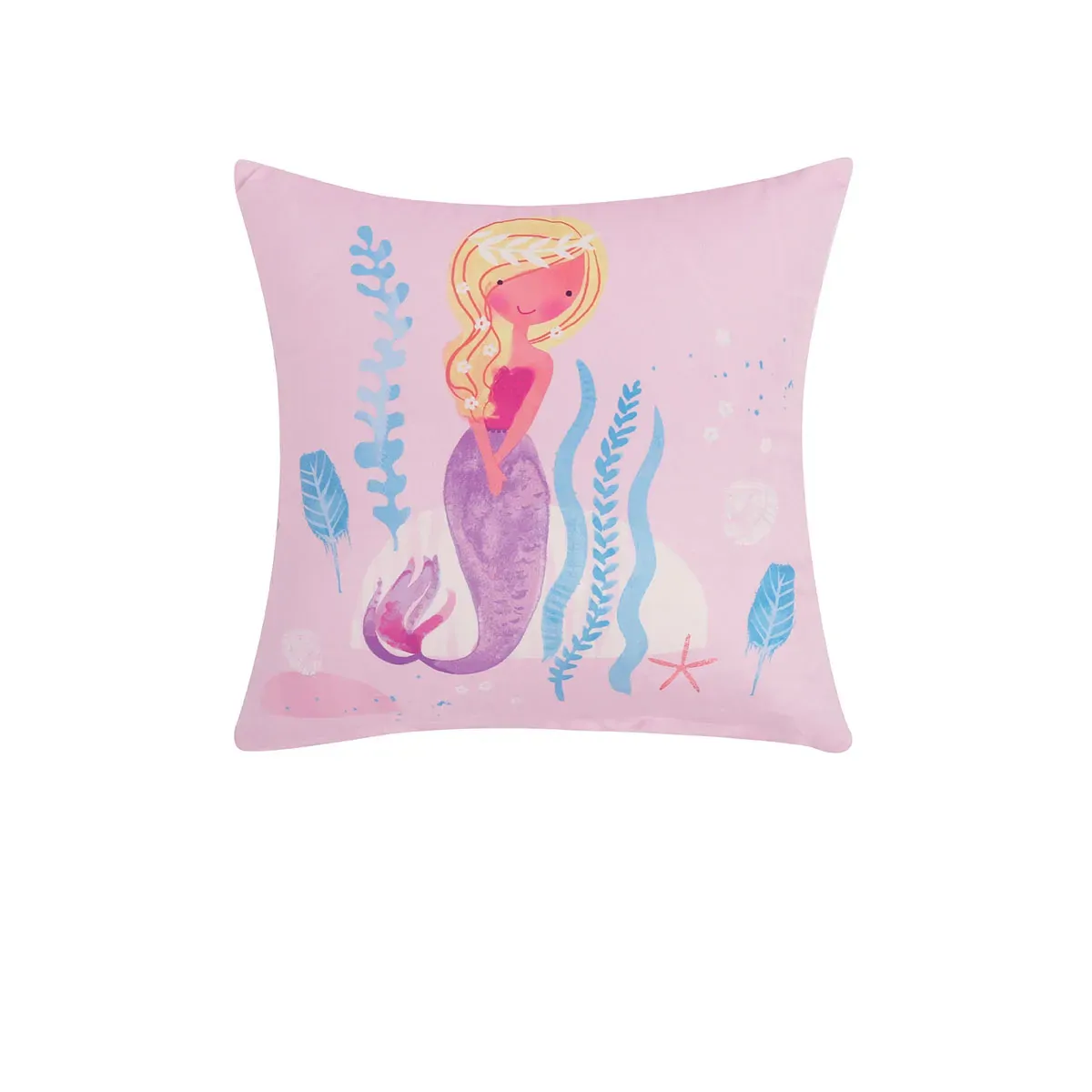 Happy Kids Under the Sea Filled Square Cushion Happy Kids Under the Sea Filled Square Cushion