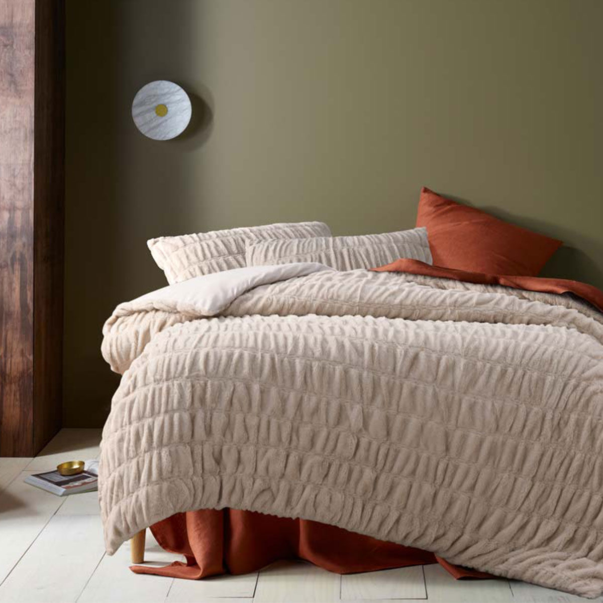 Accessorize Aurora Natural Cotton Quilt Cover Set King Accessorize Aurora Natural Cotton Quilt Cover Set King