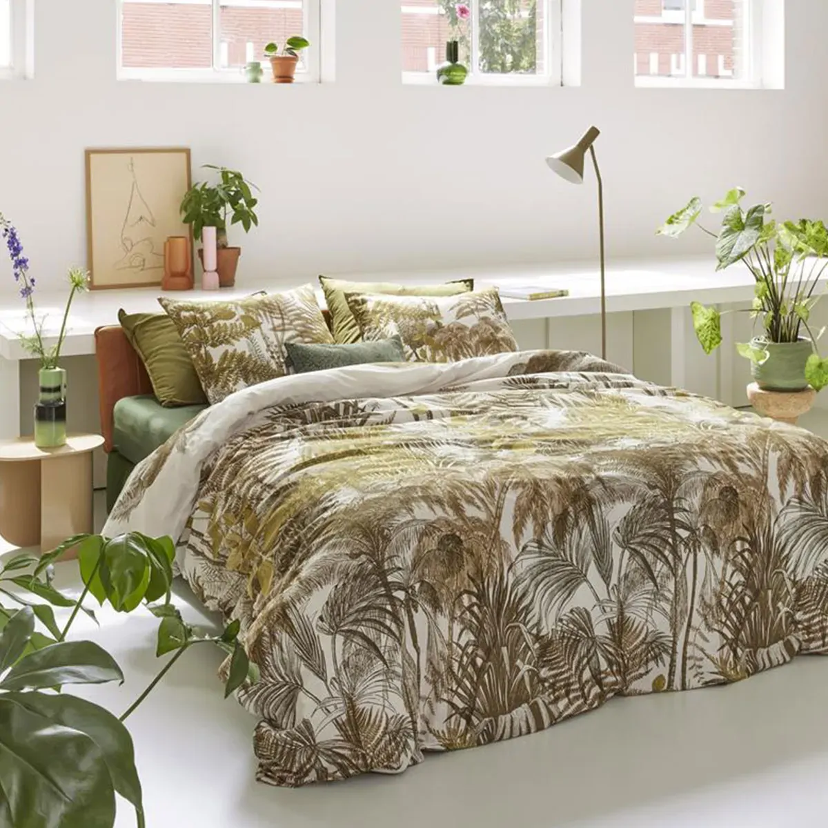 Caribe Ochre Cotton Quilt Cover Set King Caribe Ochre Cotton Quilt Cover Set King