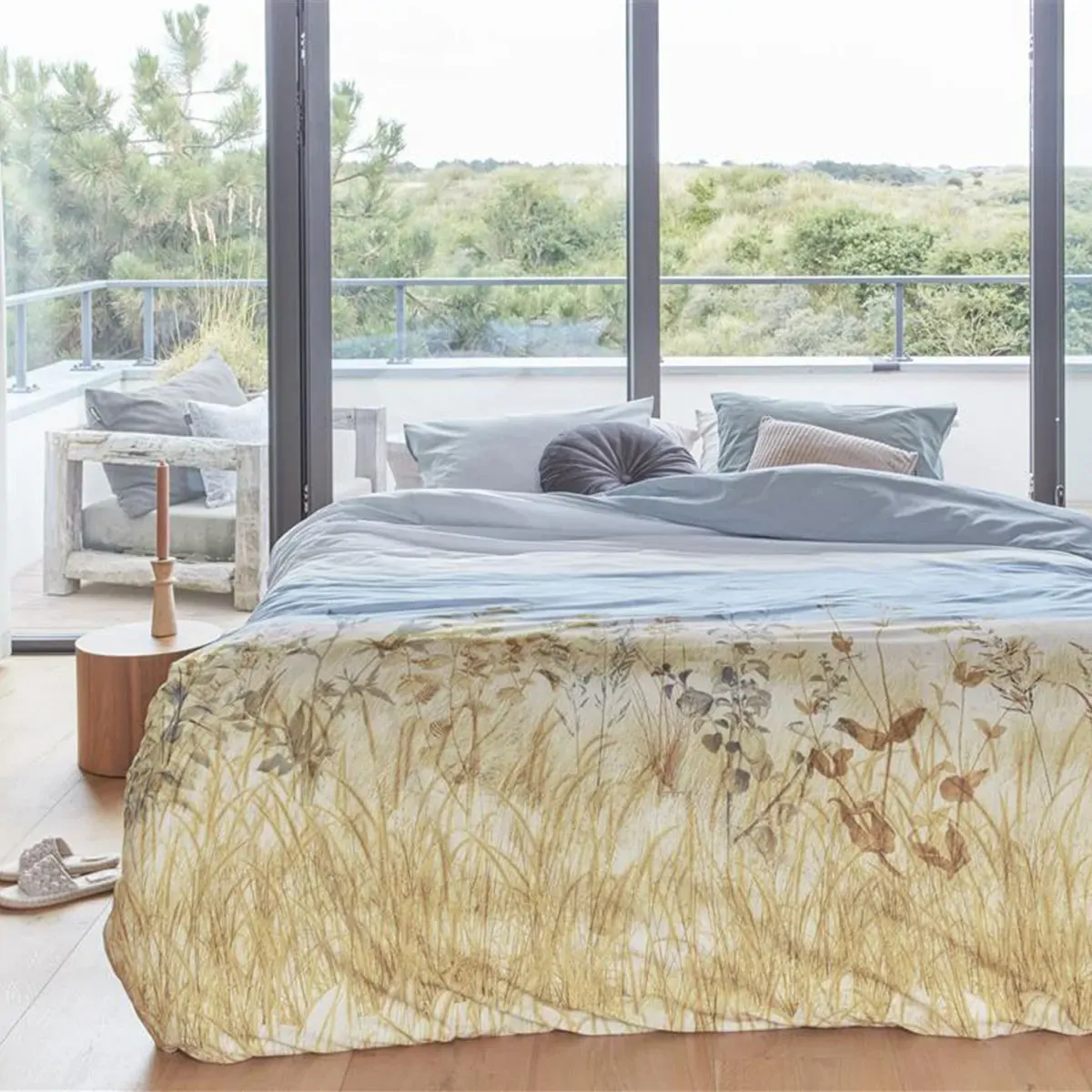 Dunes Natural Cotton Quilt Cover Set King Dunes Natural Cotton Quilt Cover Set King