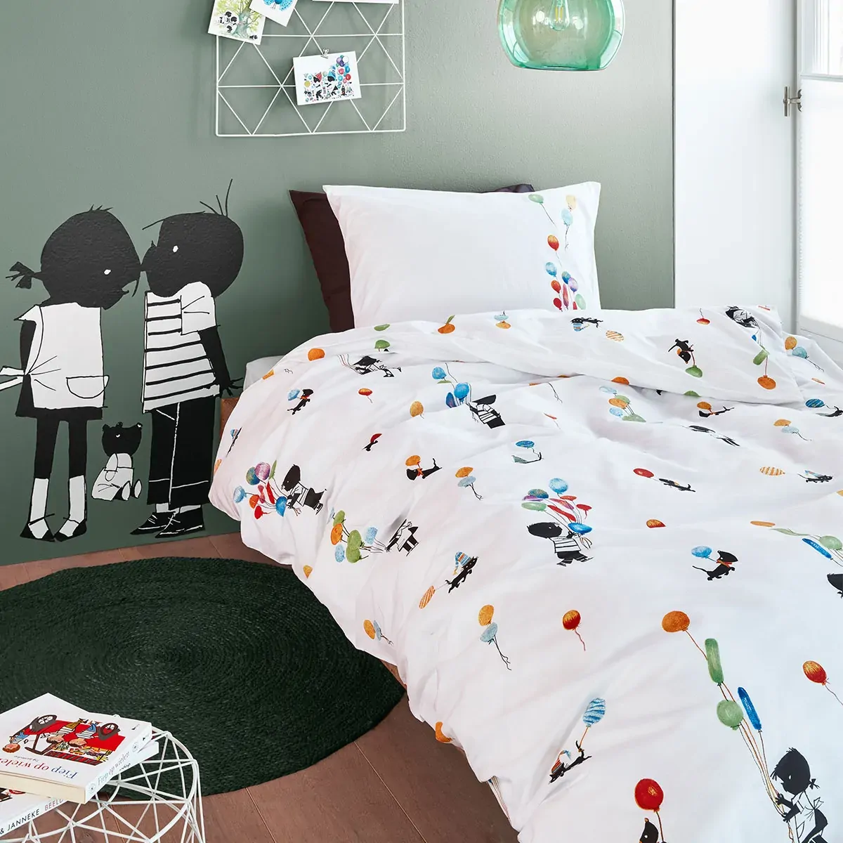 Fiep Westendorp Feest Pastel Cotton Quilt Cover Set Single Fiep Westendorp Feest Pastel Cotton Quilt Cover Set Single