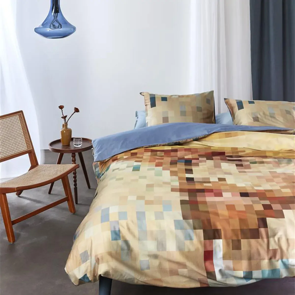 Homage Multi Cotton Sateen Quilt Cover Set King Homage Multi Cotton Sateen Quilt Cover Set King