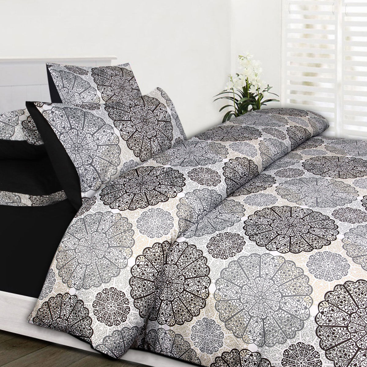 Jake Black Quilt Cover Set Double Jake Black Quilt Cover Set Double