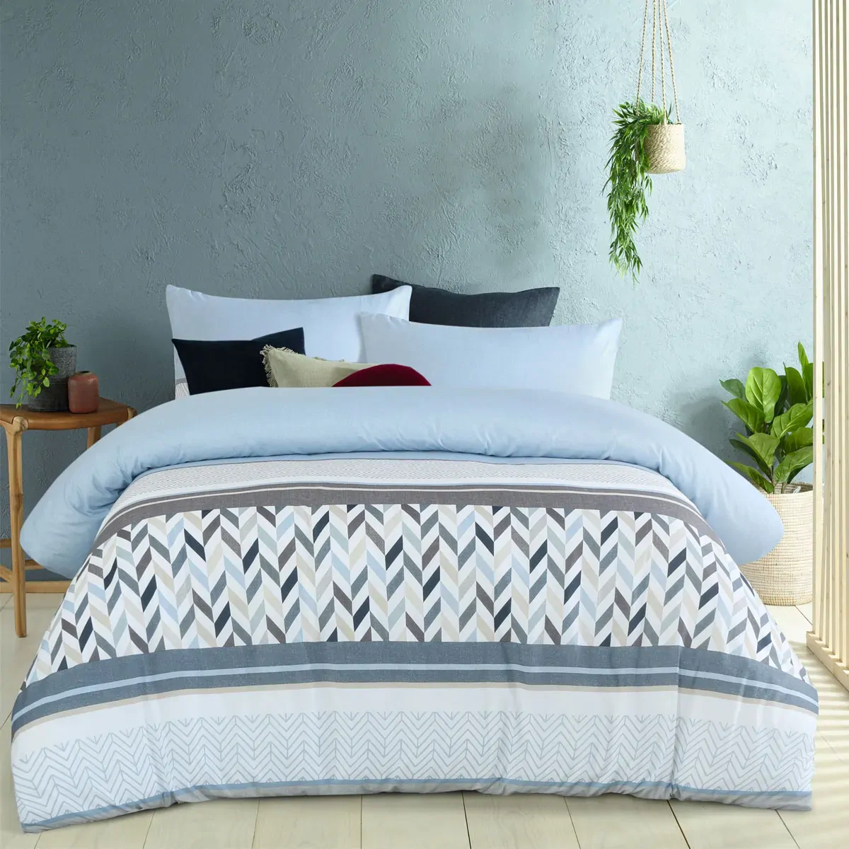 Big Sleep Joel Printed Quilt Cover Set King Big Sleep Joel Printed Quilt Cover Set King