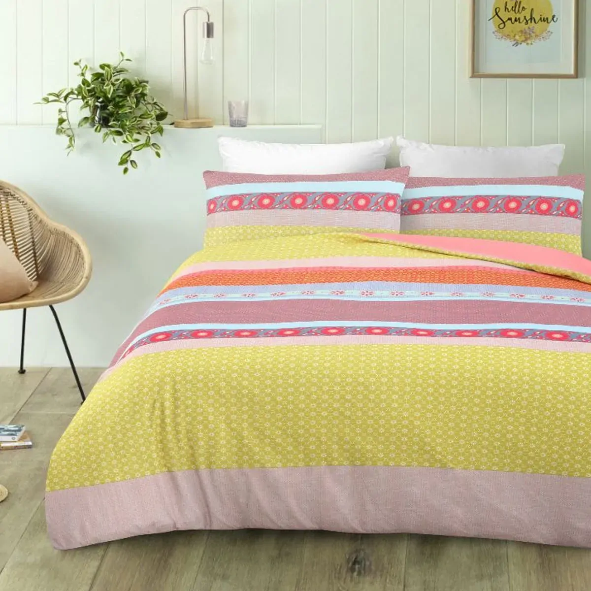 Malta Printed Quilt Cover Set King Malta Printed Quilt Cover Set King