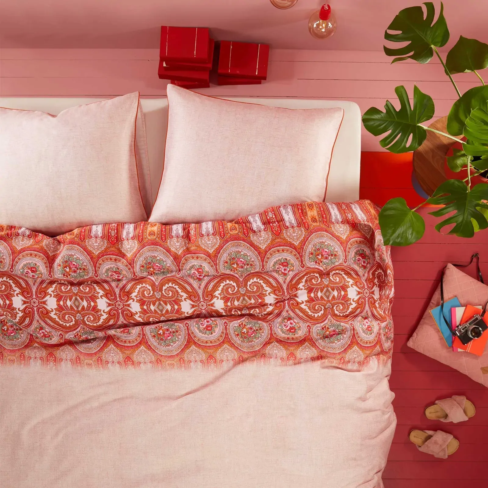 Oilily Paisley Pink Quilt Cover Set King Oilily Paisley Pink Quilt Cover Set King