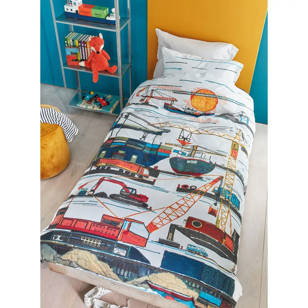 Bedding House Seaport Multi Cotton Quilt Cover Set Single Bedding House Seaport Multi Cotton Quilt Cover Set Single