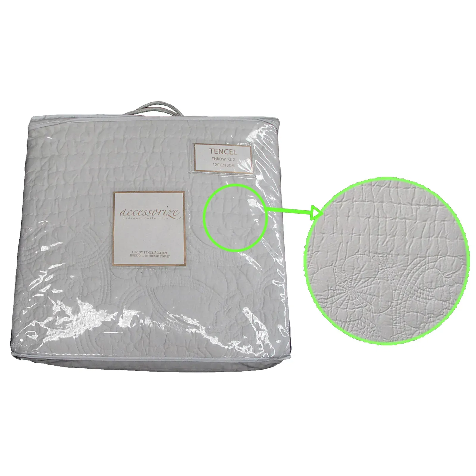 Accessorize 380TC Tencel Throw Rug 120 x 210cm Accessorize 380TC Tencel Throw Rug 120 x 210cm