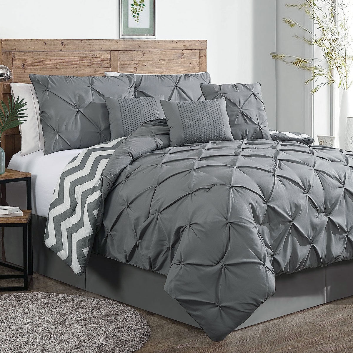 J Elliot Home 6 Pcs Ella Navy Comforter Set Single J Elliot Home 6 Pcs Ella Navy Comforter Set Single