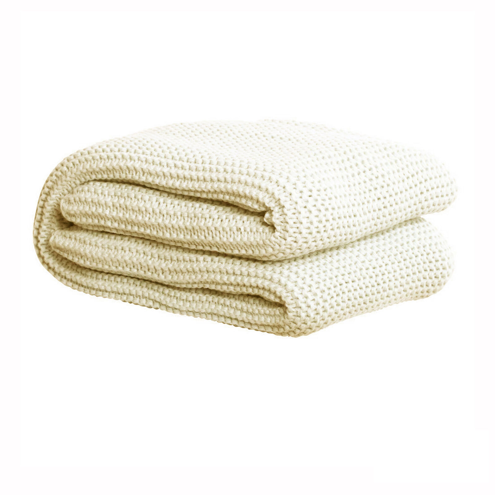 IDC Homewares Chunky Knit Throw 125 x 150 cm Ivory IDC Homewares Chunky Knit Throw 125 x 150 cm Ivory