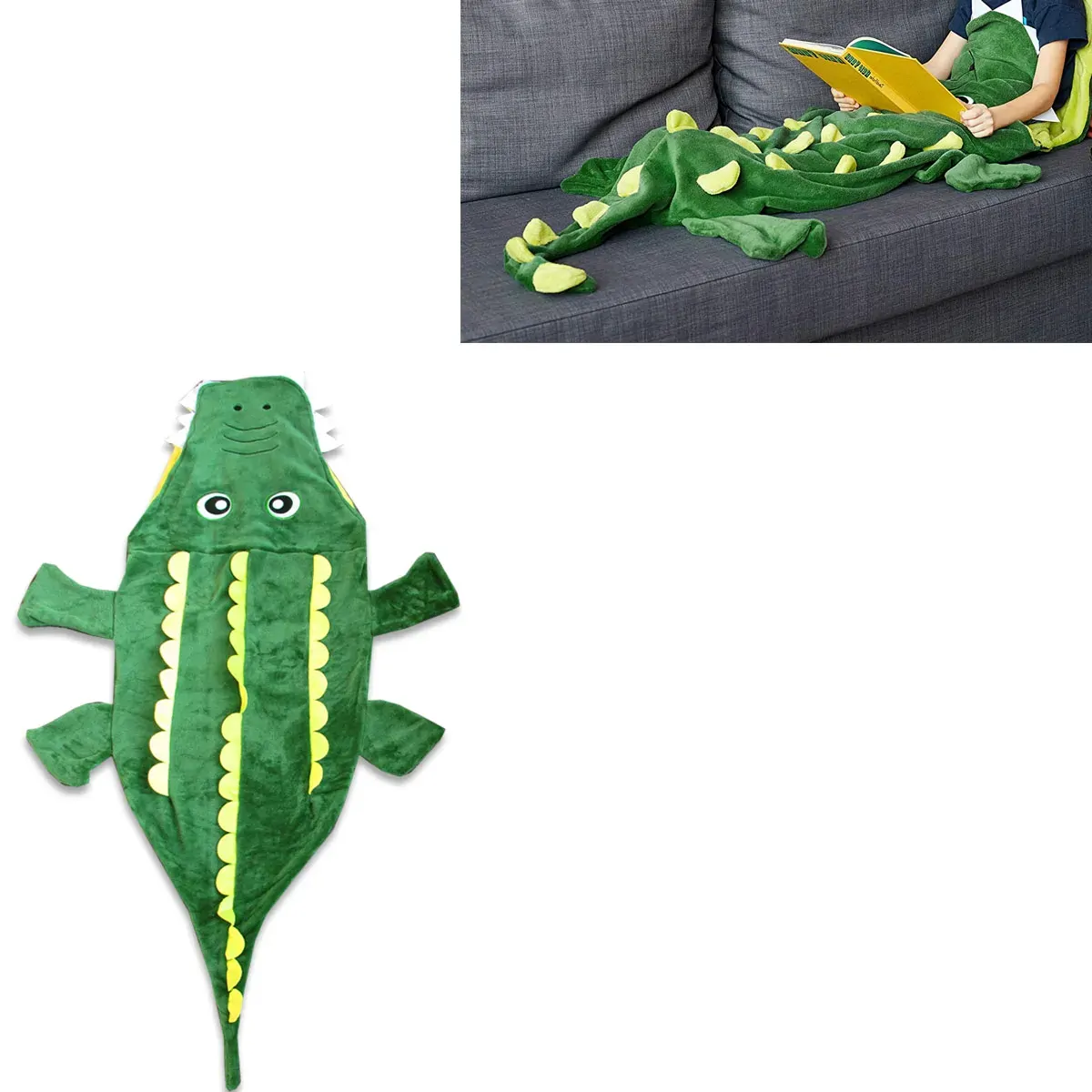 Mermaid Tail Crocodile Green Soft Blanket Throw Mermaid Tail Crocodile Green Soft Blanket Throw