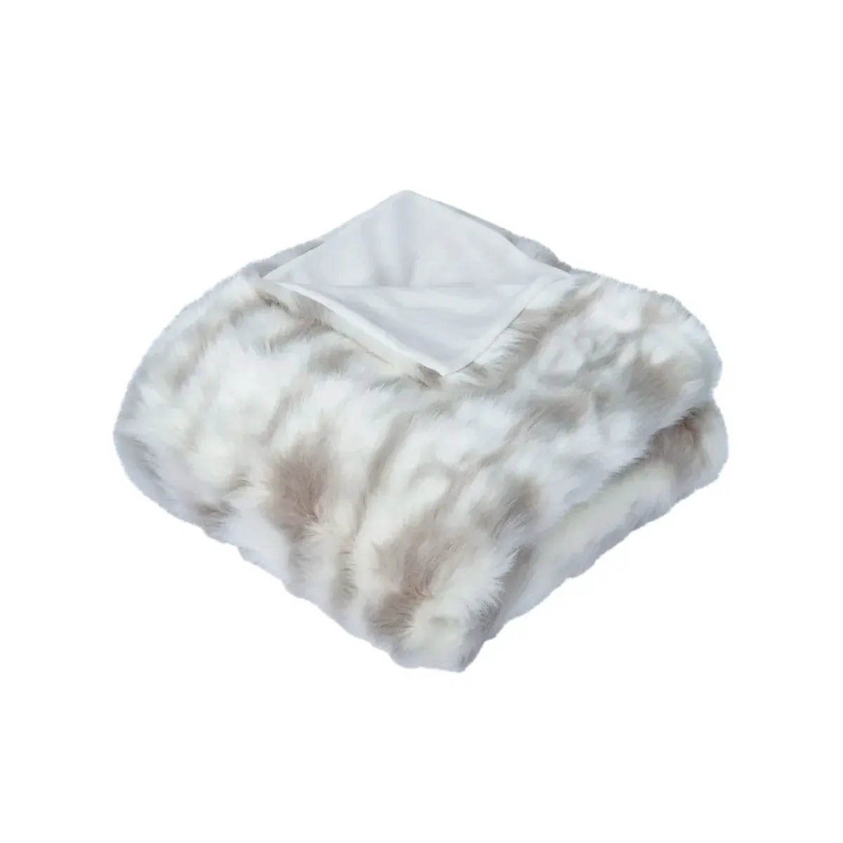 Lynx Wild Cat Faux Fur Throw Rug 130 x 160cm Lynx Wild Cat Faux Fur Throw Rug 130 x 160cm