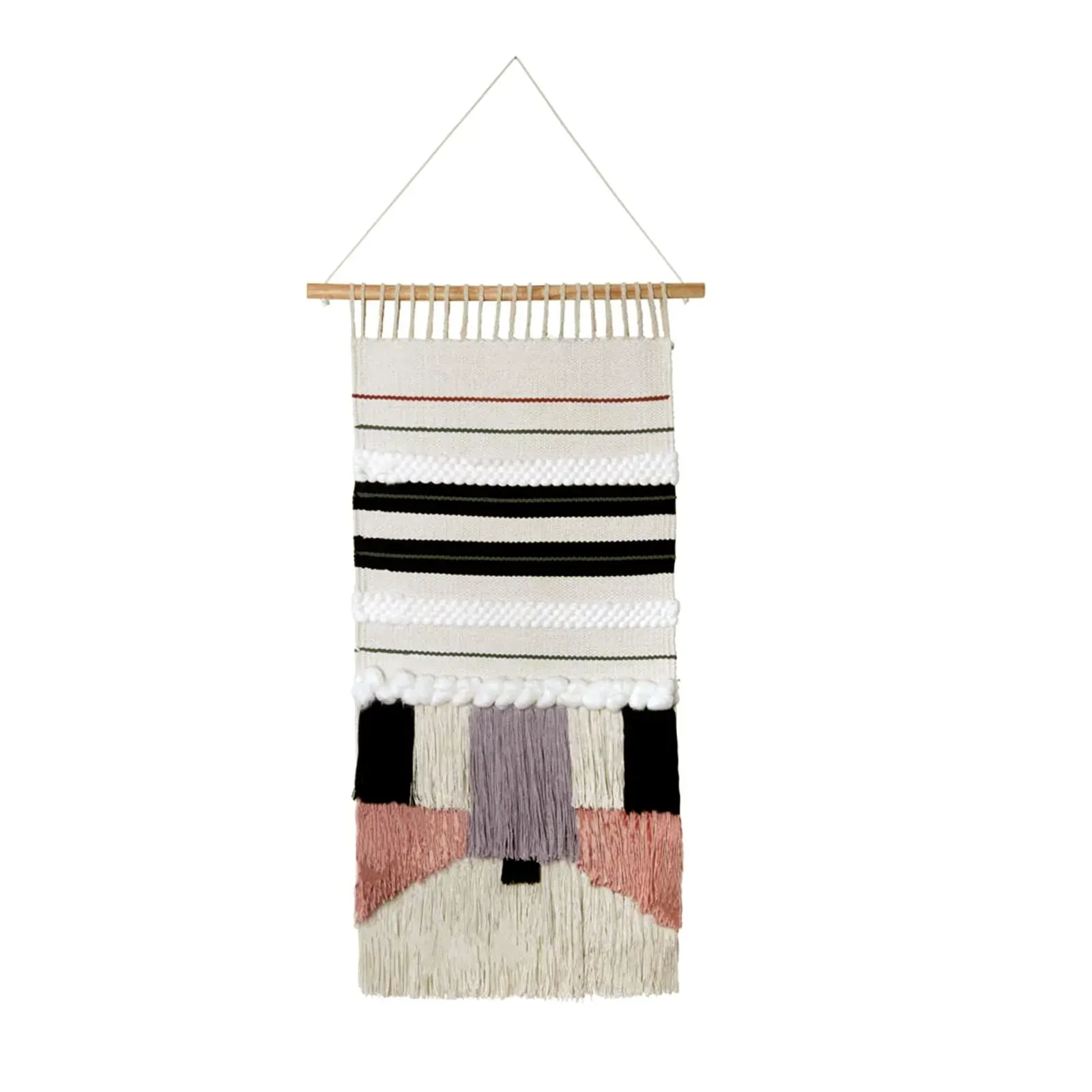 J.Elliot Home Estella Wall Hanging Natural Black Grey 45 x 75 cm J.Elliot Home Estella Wall Hanging Natural Black Grey 45 x 75 cm