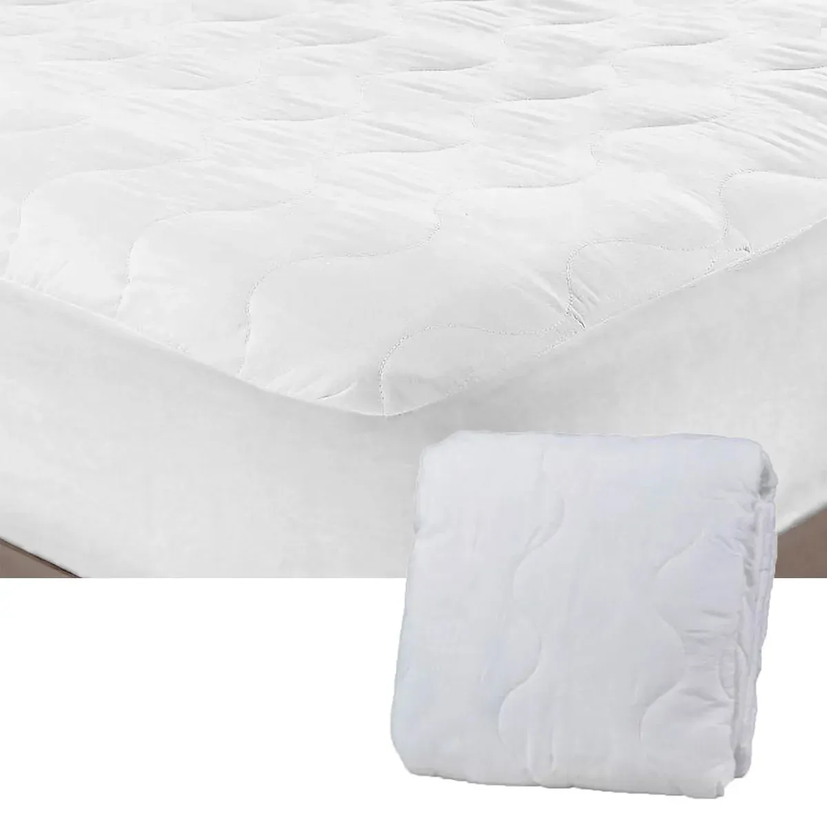 Essentially Home Living Microfibre Quilted Fitted Mattress Protector - KING Essentially Home Living Microfibre Quilted Fitted Mattress Protector - KING