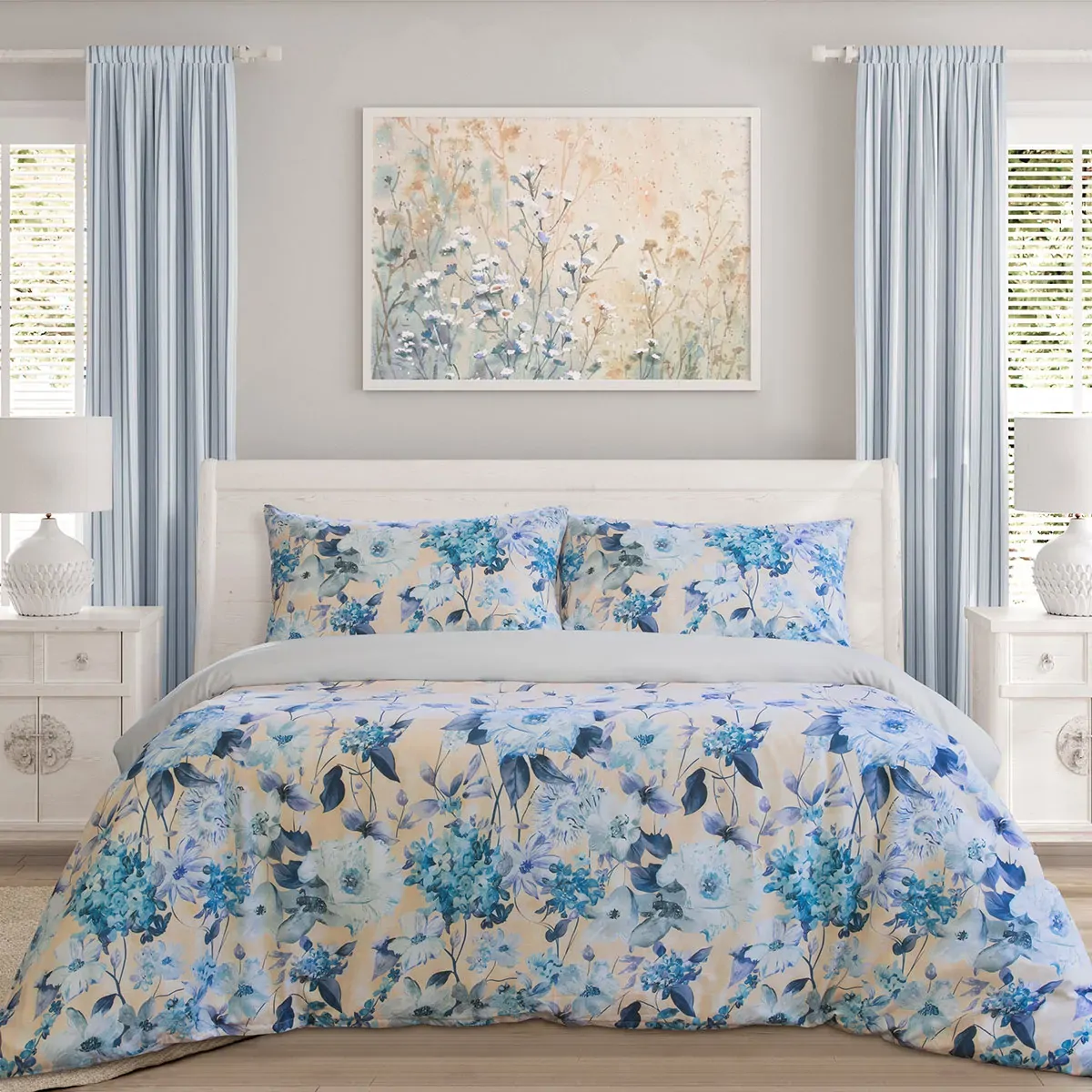 Ardor Peach Blossom Printed Quilt Cover Set King Ardor Peach Blossom Printed Quilt Cover Set King