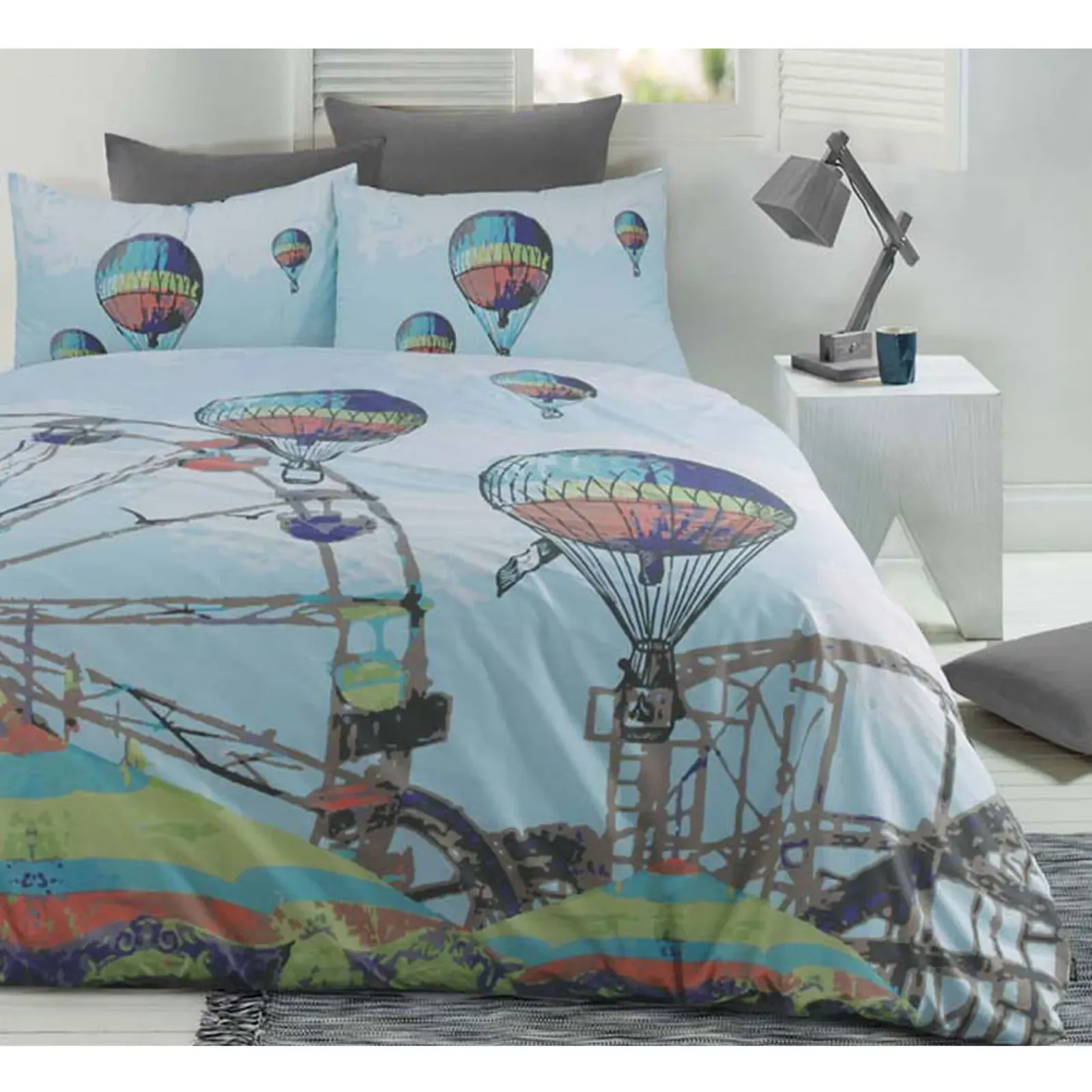 Retro Home Quilt Cover Set Carnival KING Retro Home Quilt Cover Set Carnival KING