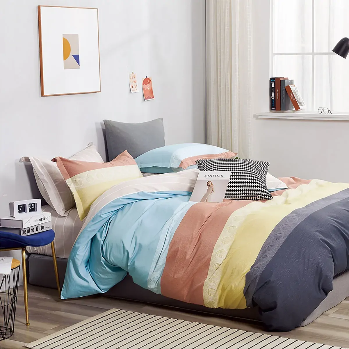 Cassie Cotton Sateen Quilt Cover Set Queen Cassie Cotton Sateen Quilt Cover Set Queen