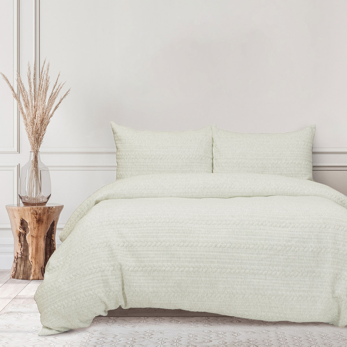 Ardor Johan Natural Jersey Marle Quilt Cover Set Queen Ardor Johan Natural Jersey Marle Quilt Cover Set Queen