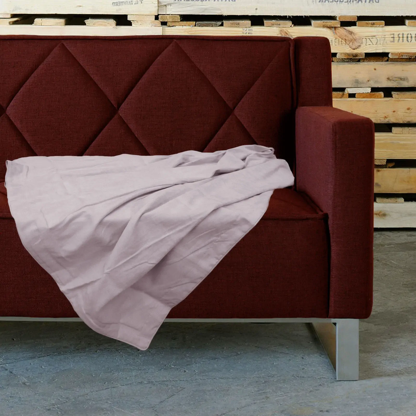 Retro Home Portsea Faux Suede Throw 140x170 cm Blush Retro Home Portsea Faux Suede Throw 140x170 cm Blush