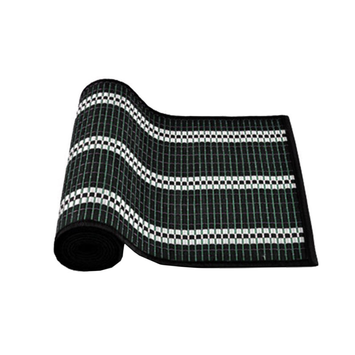 Victoria Bamboo Table Runner 140 x 33cm Dark Brown Silver Victoria Bamboo Table Runner 140 x 33cm Dark Brown Silver