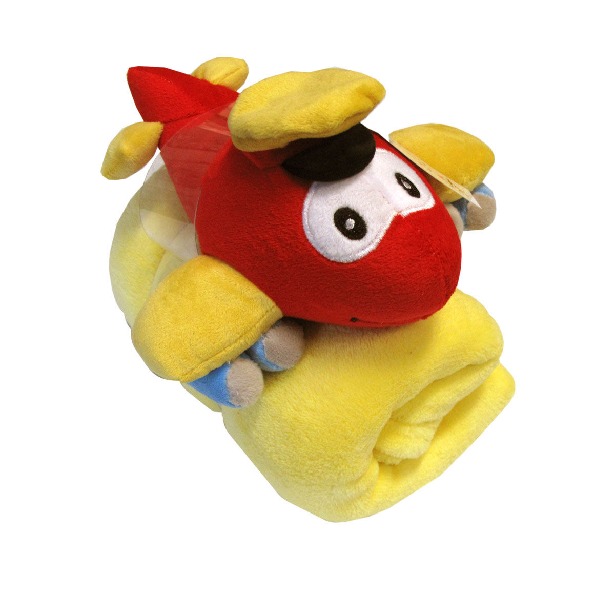 Baby Red Blanket with Toy Aeroplane Baby Red Blanket with Toy Aeroplane