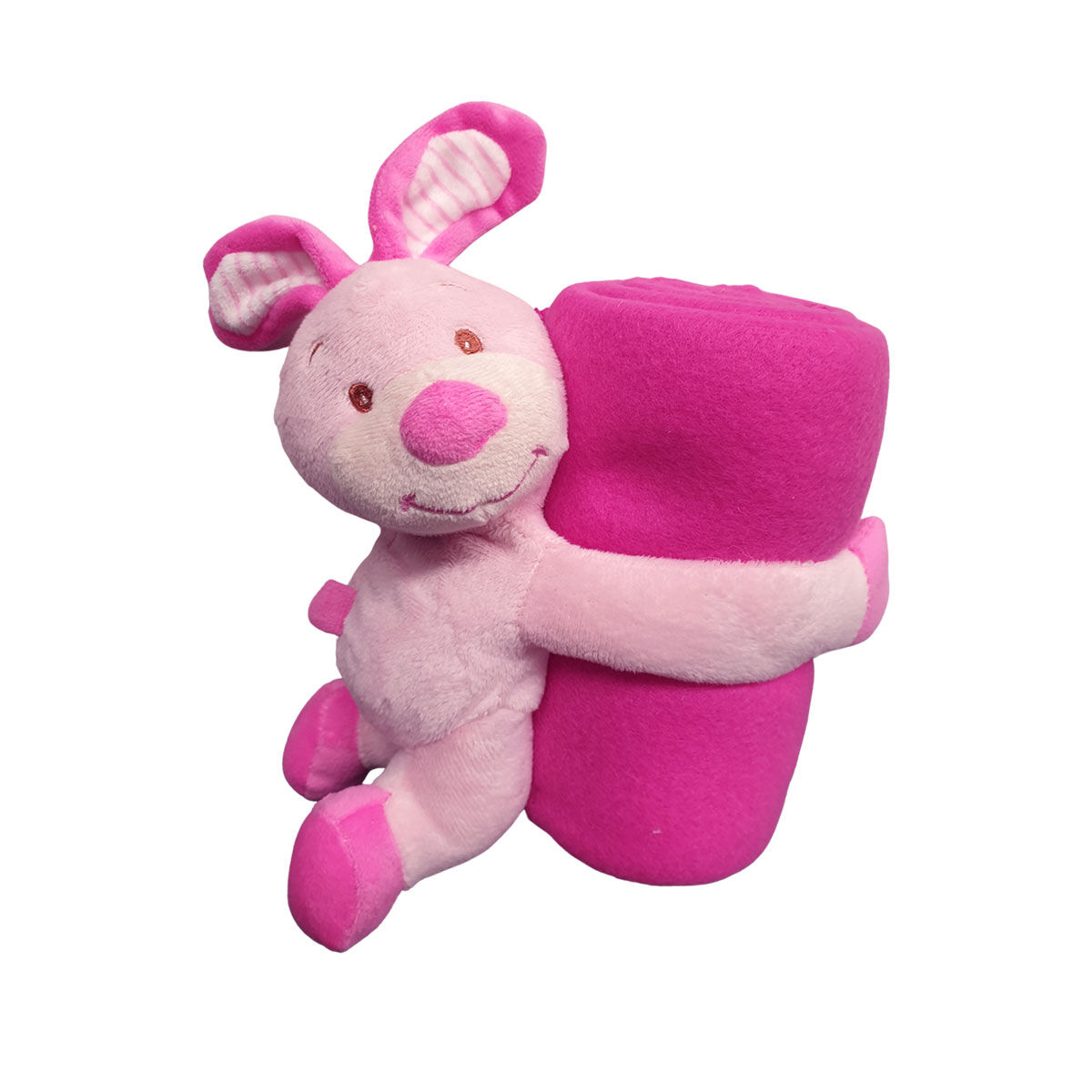 Baby Blue Blanket with Toy Bunny Baby Blue Blanket with Toy Bunny