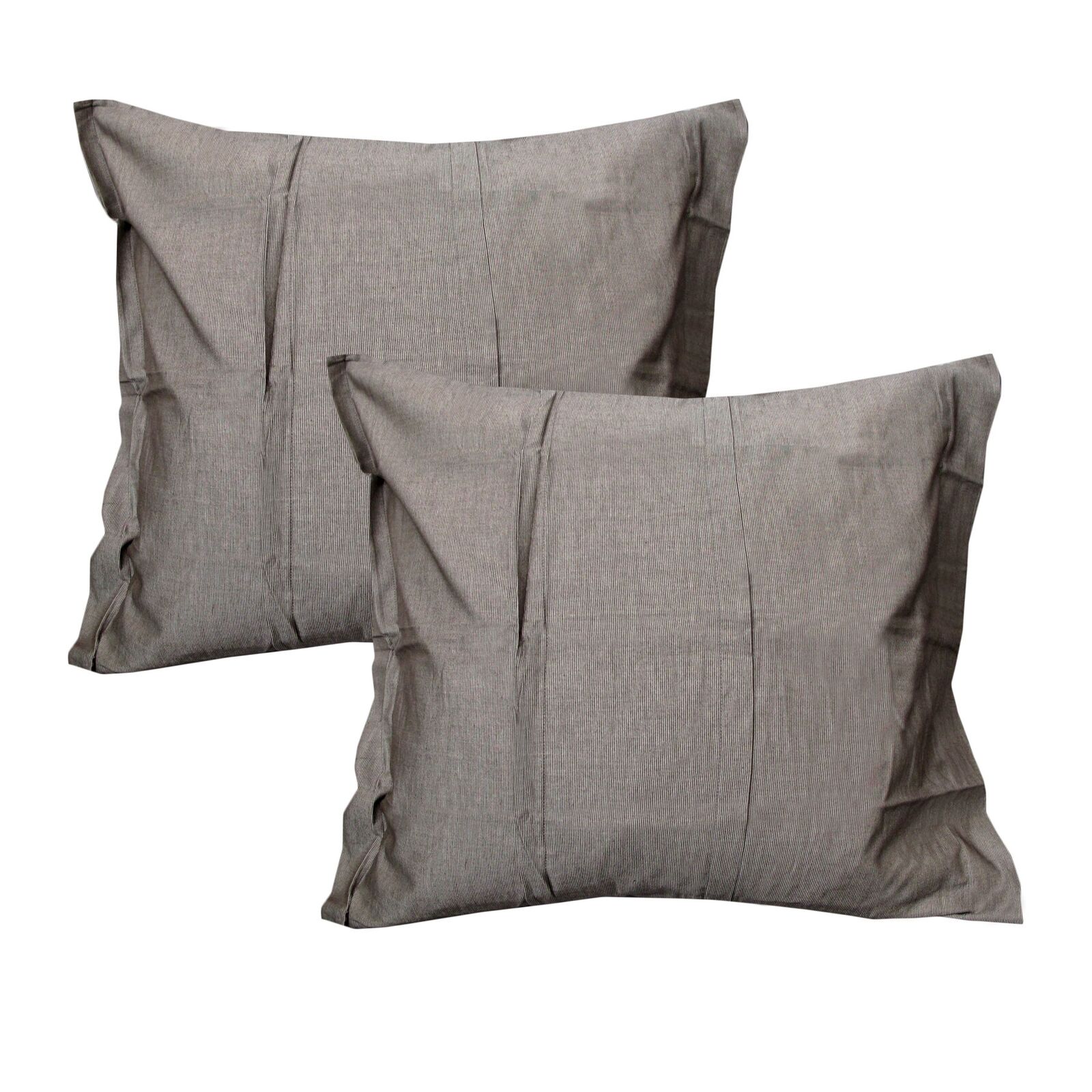 Gainsborough Pair of Pure Cotton Flaxen European Pillowcases Gainsborough Pair of Pure Cotton Flaxen European Pillowcases