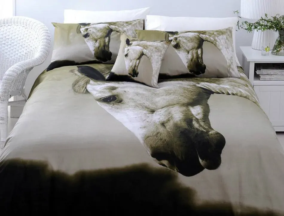 Just Home Dapple Horse Quilt Cover Set KING Just Home Dapple Horse Quilt Cover Set KING