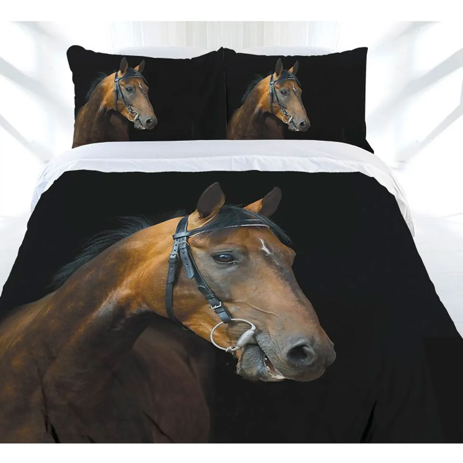 Just Home Dark Rider Quilt Cover Set Single Just Home Dark Rider Quilt Cover Set Single
