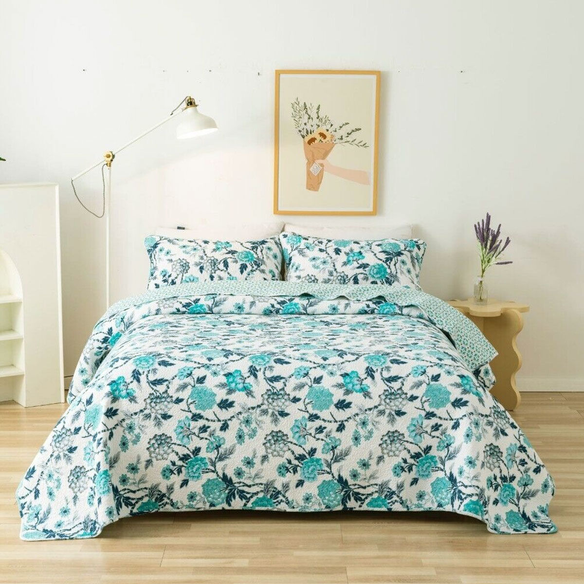 100% Cotton Lightly Quilted Coverlet Set Delta Queen 230 x 250 cm 100% Cotton Lightly Quilted Coverlet Set Delta Queen 230 x 250 cm