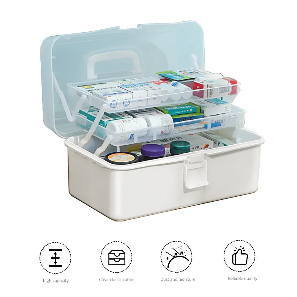 3 Layers Large Portable First Aid Kit Emergency Medical Storage Medicine Organizer 3 Layers Large Portable First Aid Kit Emergency Medical Storage Medicine Organizer