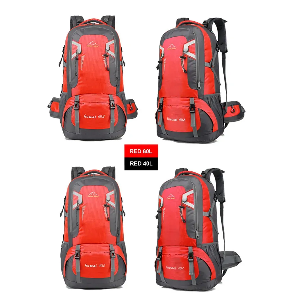 40L Waterproof Outdoor Hiking Backpack Camping Outdoor Trekking Bag(Red) 40L Waterproof Outdoor Hiking Backpack Camping Outdoor Trekking Bag(Red)