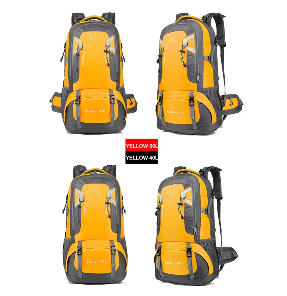 40L Waterproof Outdoor Hiking Backpack Camping Outdoor Trekking Bag(Yellow) 40L Waterproof Outdoor Hiking Backpack Camping Outdoor Trekking Bag(Yellow)