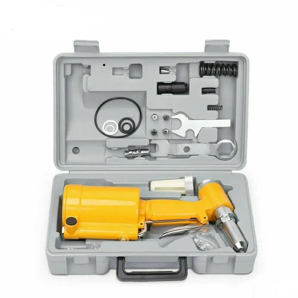 Air Hydraulic Pop Rivet Gun Pneumatic Riveter Industrial 4-Size Set With Case Air Hydraulic Pop Rivet Gun Pneumatic Riveter Industrial 4-Size Set With Case