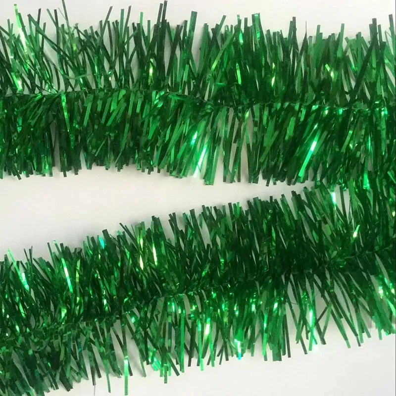5x 2.5m Christmas Tinsel Xmas Garland Sparkly Snowflake Party Natural Home Décor, Traditional Green 5x 2.5m Christmas Tinsel Xmas Garland Sparkly Snowflake Party Natural Home Décor, Traditional Green