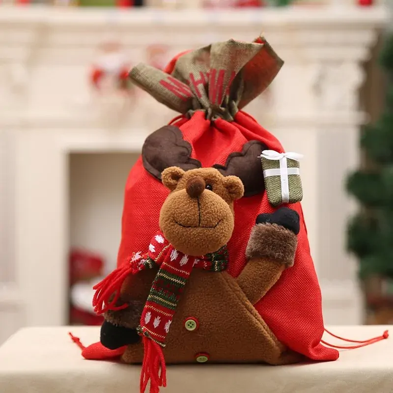 New Christmas Large Jumbo Felt Santa Sack Children Xmas Gifts Candy Stocking Bag, Reindeer (56x35cm) New Christmas Large Jumbo Felt Santa Sack Children Xmas Gifts Candy Stocking Bag, Reindeer (56x35cm)