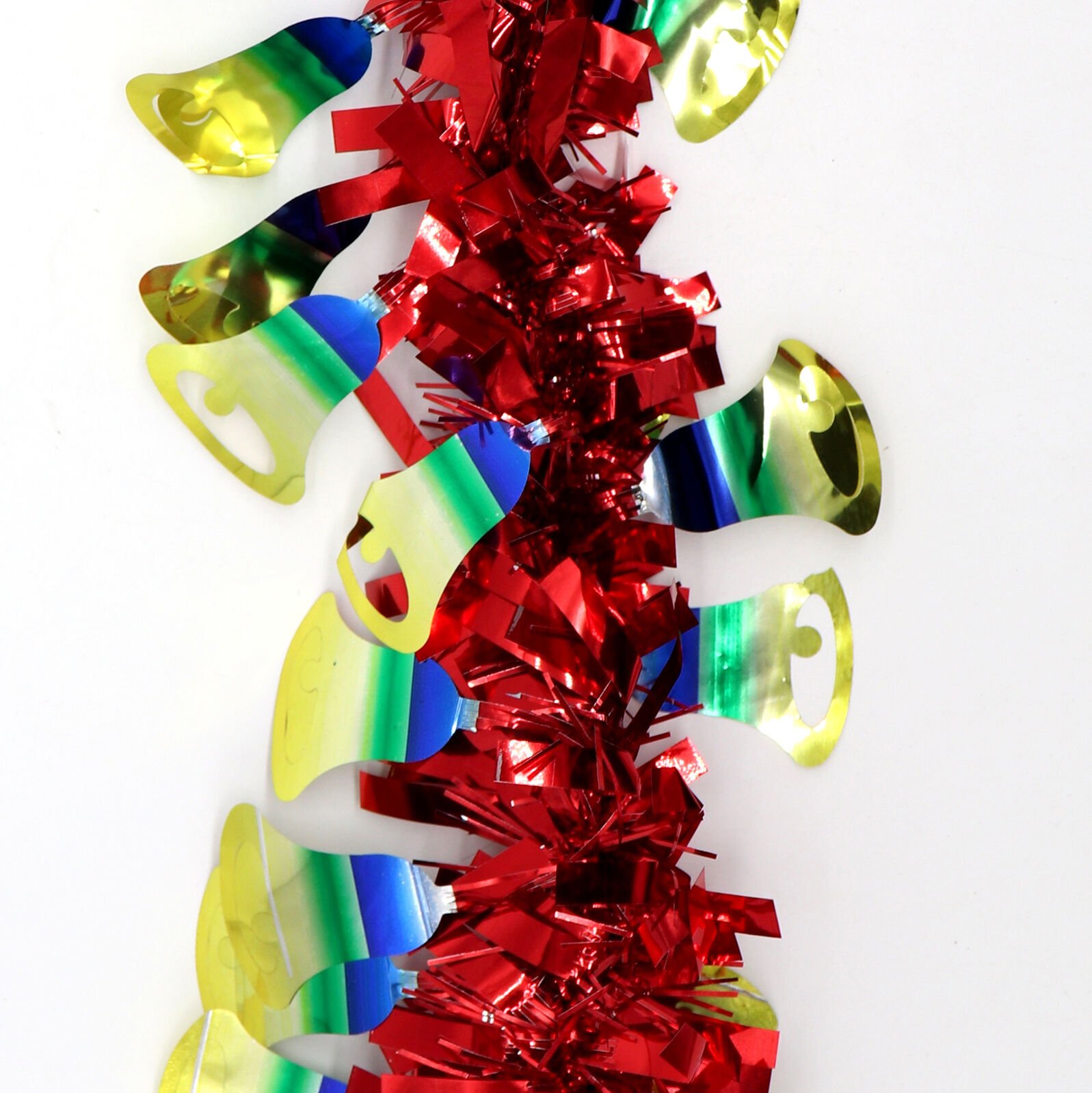 5x 2.5m Christmas Tinsel Xmas Garland Sparkly Snowflake Party Natural Home Décor, Bells (Red) 5x 2.5m Christmas Tinsel Xmas Garland Sparkly Snowflake Party Natural Home Décor, Bells (Red)