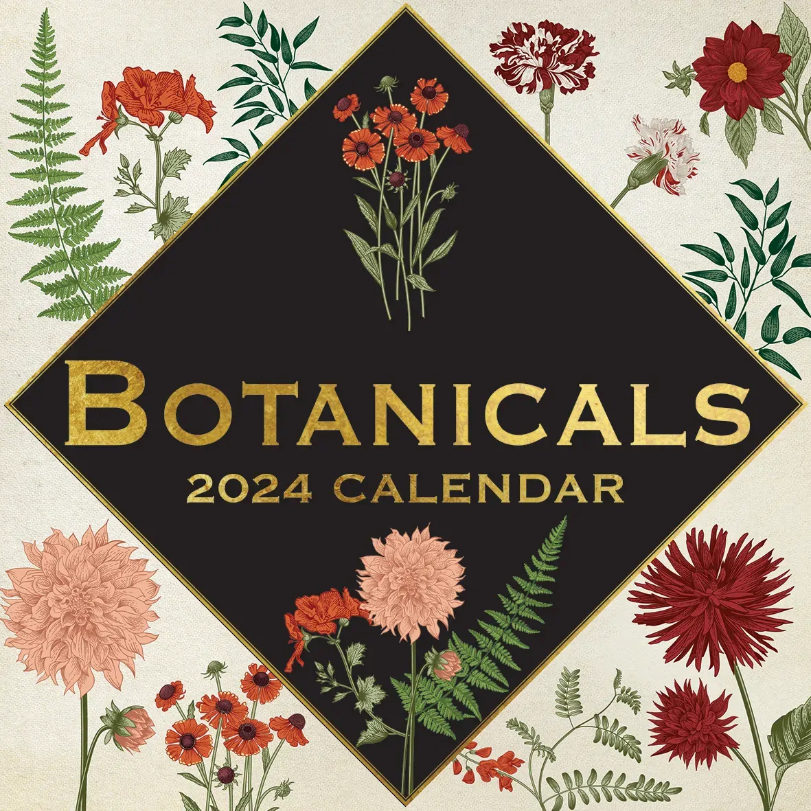 Botanicals - 2024 Square Wall Calendar 16 Months Arts Planner Xmas New Year Gift Botanicals - 2024 Square Wall Calendar 16 Months Arts Planner Xmas New Year Gift