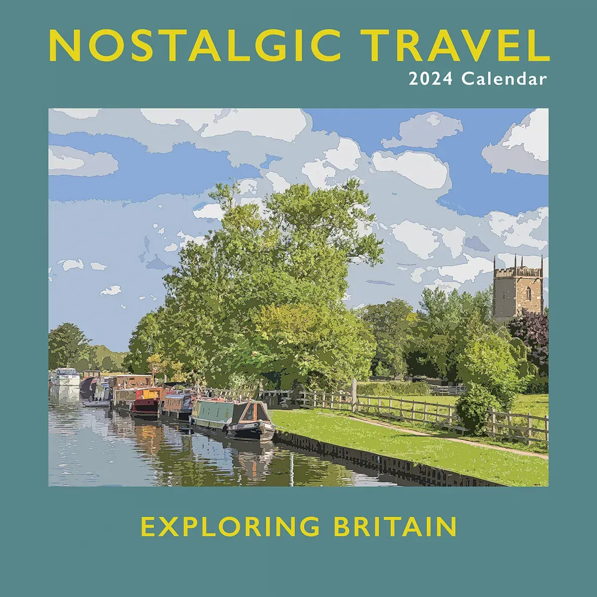 Nostalgic Travel - 2024 Square Wall Calendar 16 Month Arts Planner New Year Gift Nostalgic Travel - 2024 Square Wall Calendar 16 Month Arts Planner New Year Gift