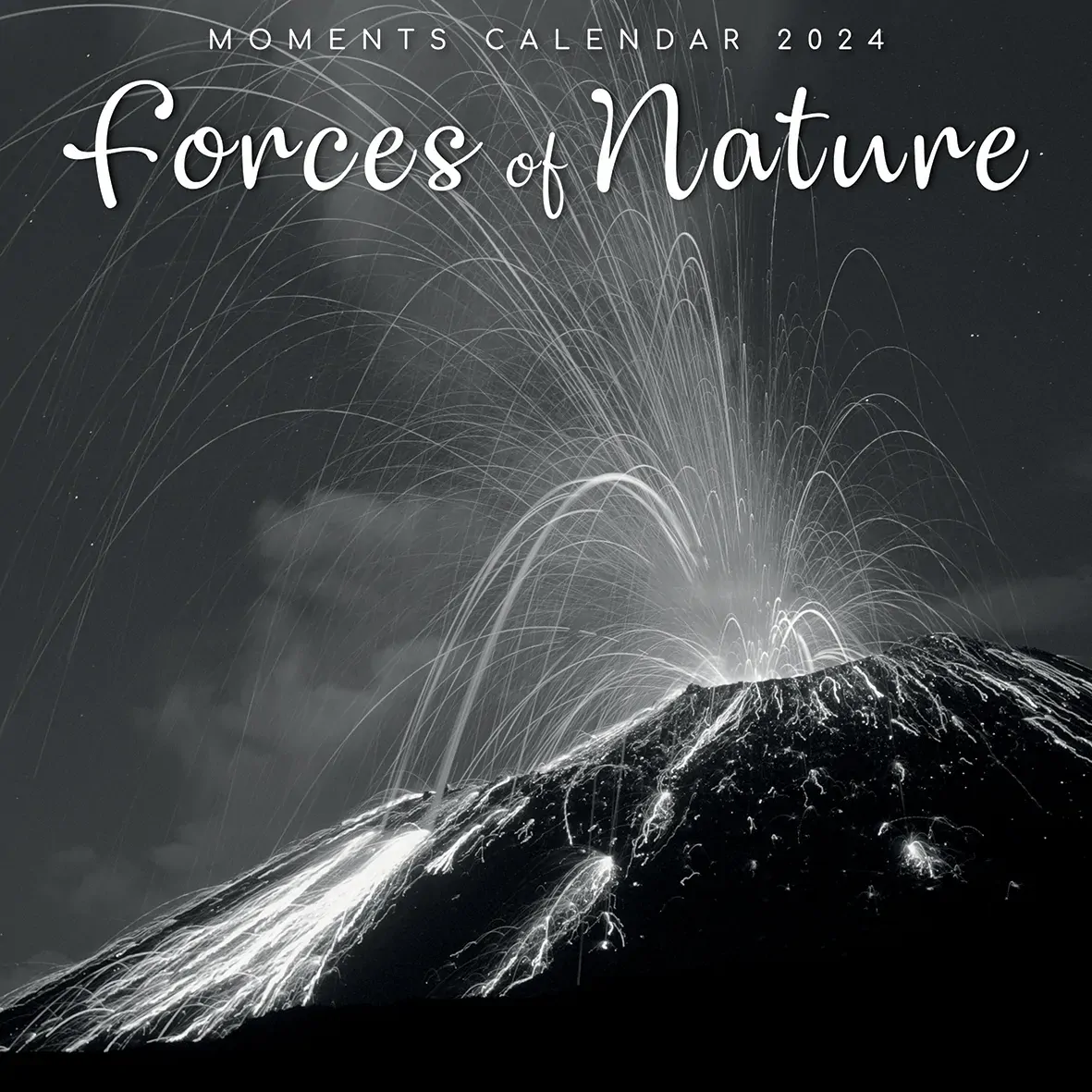Forces of Nature - 2024 Square Wall Calendar 16 Month Black & White Planner Gift Forces of Nature - 2024 Square Wall Calendar 16 Month Black & White Planner Gift